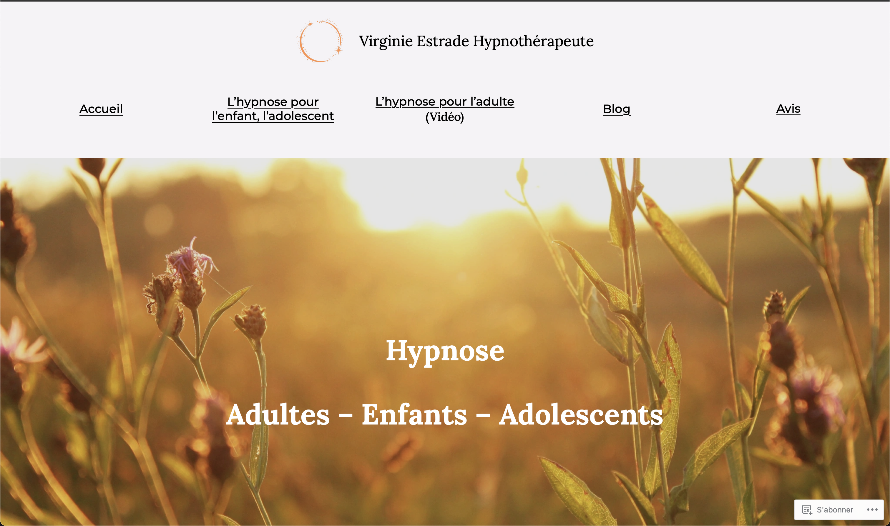 Aperçu du projet Virginie Estrade Hypnose